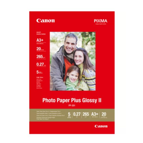 Papel canon plus sg - 201  a3+ satinado 20hojas