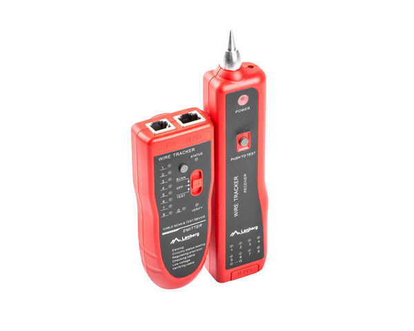 Tester lanberg cable rastreador de pares rj - 45 rj - 12 rj - 11 coaxial