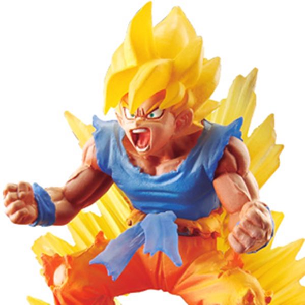 *Figura megahouse dragon ball z super saiyan son goku 02 10 cm