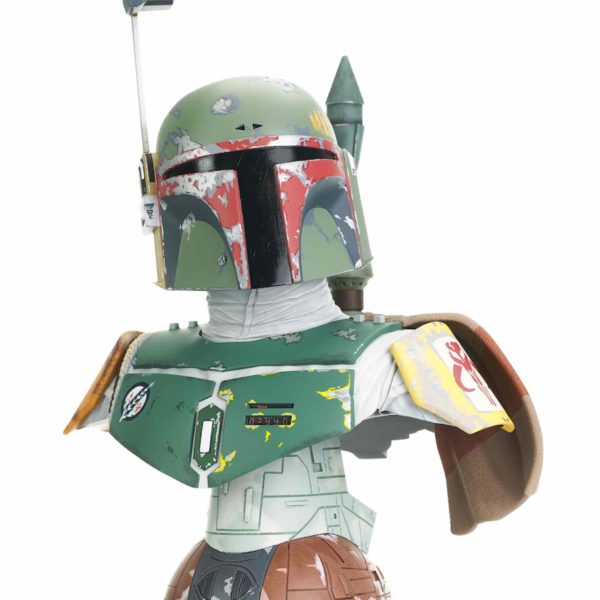 Figura estatua busto diamond select toys star wars legends in 3d boba fett episodio v escala 1 - 2