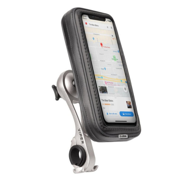 Soporte manillar bici sbs smartphone 6 pulgadas aluminio negro