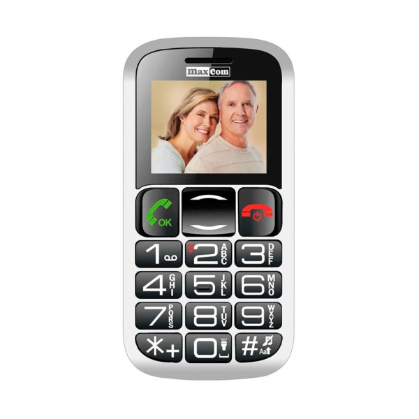 Telefono movil maxcom mm462 black silver -  1.8 pulgadas -  4gb ram -  0.3 pulgadas -  vga -  2g