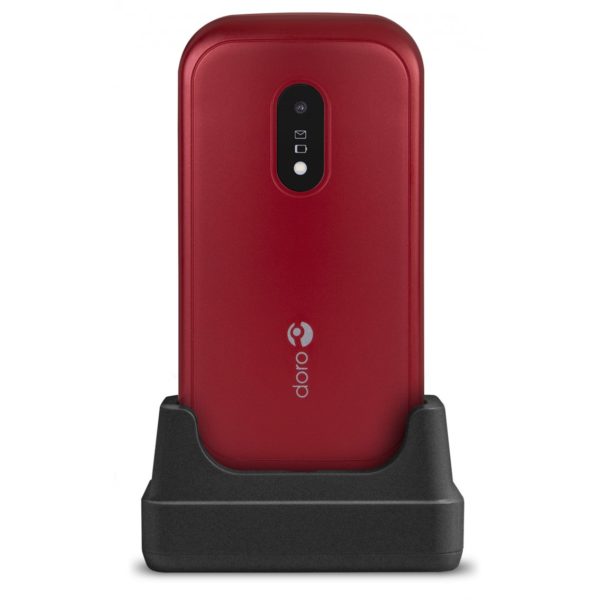 Telefono movil doro 6040 red - white - 2.8 pulgadas -  3mpx - rojo y blanco