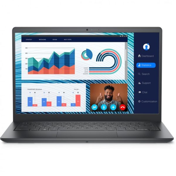 Portatil dell vostro 3420 t8w3h negro i7 - 1165g7 -  16gb -  ssd 512gb -  14 pulgadas fhd -  w10p