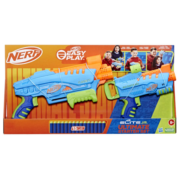 Set doble lanzadores hasbro nerf elite junior ultimate starter