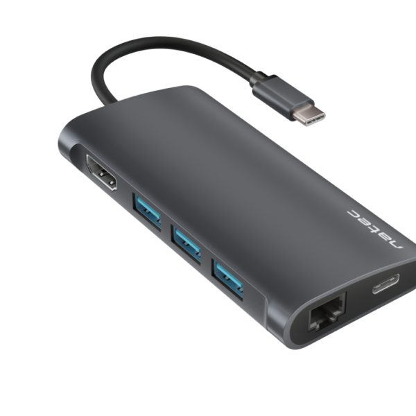 Docking station natec fowler 2 usb - c - a usb 3.0 - hdmi 4k - rj45