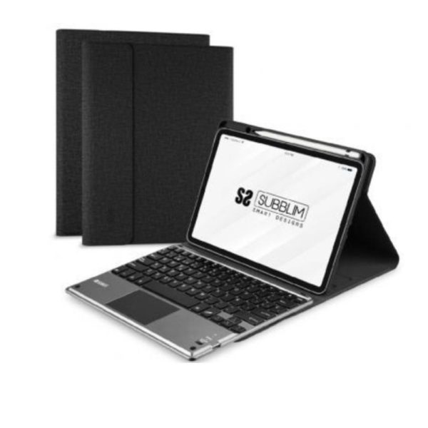 Funda + teclado subblim para ipad pro 12.9 pulgadas negro
