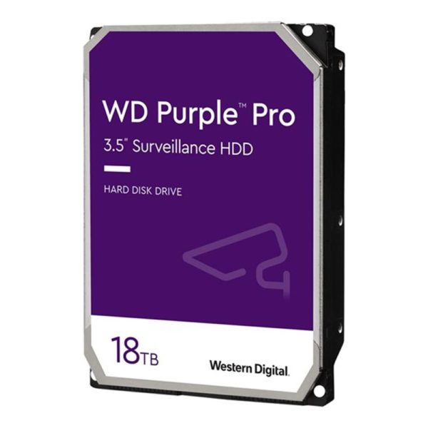 Disco duro interno hdd wd western digital purple wd181purp 18tb 3.5 pulgadas sata 6gb - s 7200rpm 512mb