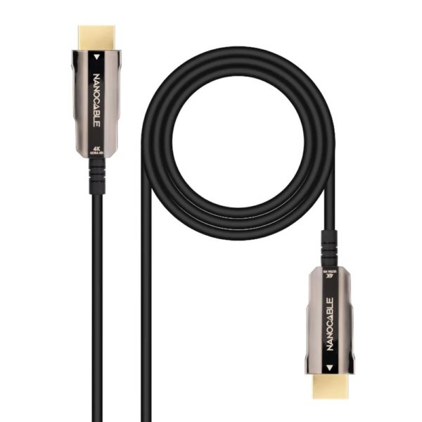 Cable hdmi 4k nanocable 10m -  macho - macho fibra optica