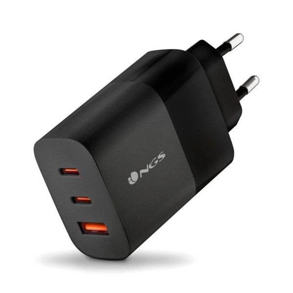 Cargador de pared ngs bud 65w 2x usb tipo c -  1x usb tipo a