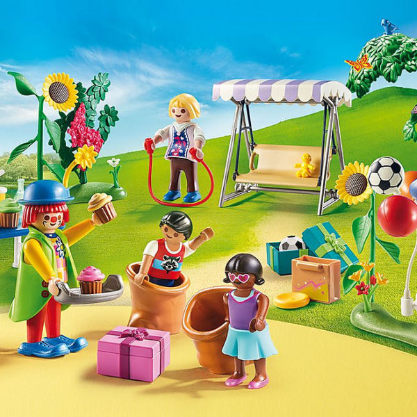 Playmobil casa de muñecas fiesta de cumpleaños infantil