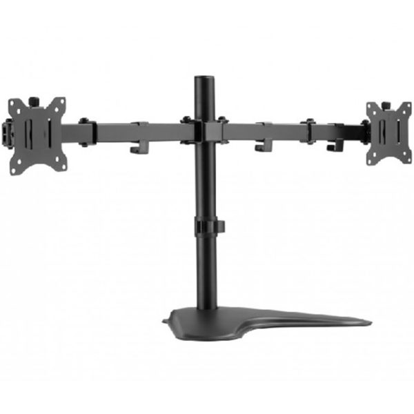 Soporte equip pantalla sobremesa 13 pulgadas - 32 pulgadas doble brazo soporta 2 monitores vesa standard hasta 8kg