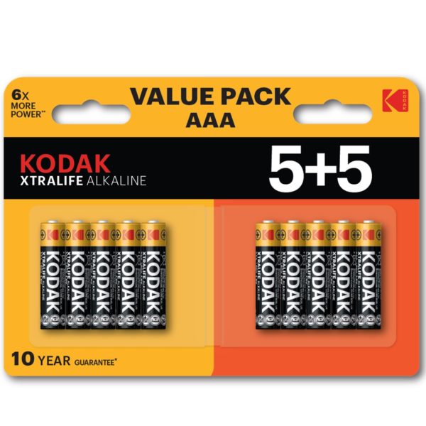 *Blister pilas kodak alcalina xtralife aaa lr3 -  blister 5+5