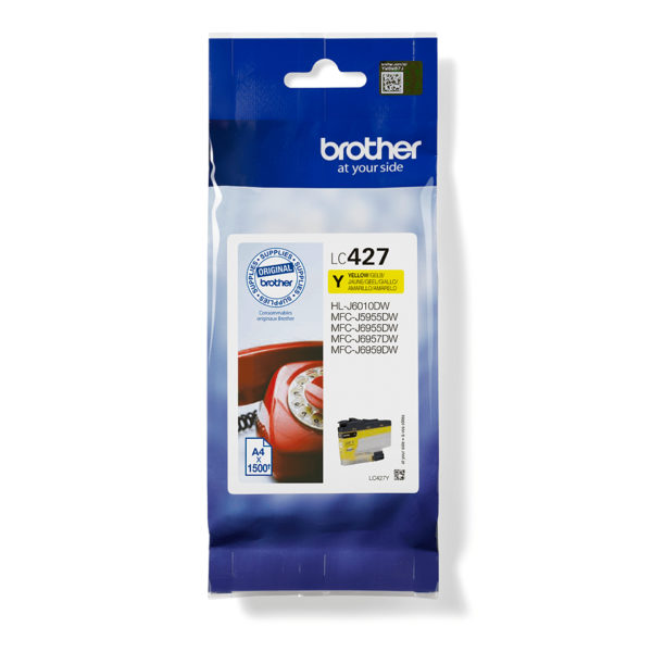 *Cartucho tinta brother lc427y amarillo 1500 paginas