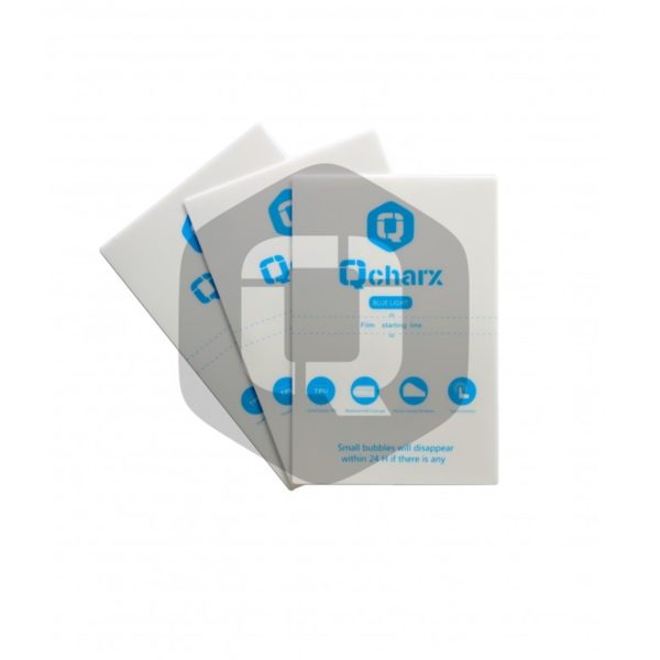 Laminas de proteccion frontales qcharx hidrogel antiblue qx1 10 unidades