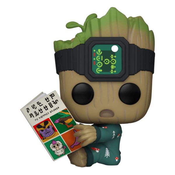 *Funko pop marvel guardianes de la galaxia groot en pijama con libro 70651