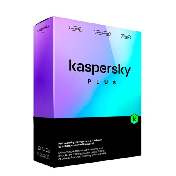 *Antivirus kaspersky plus 5 dispositivos 1 año en caja