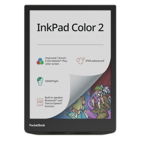 Ebook pocketbook inkpad 2 color 7.8 pulgadas 16gb moon silver