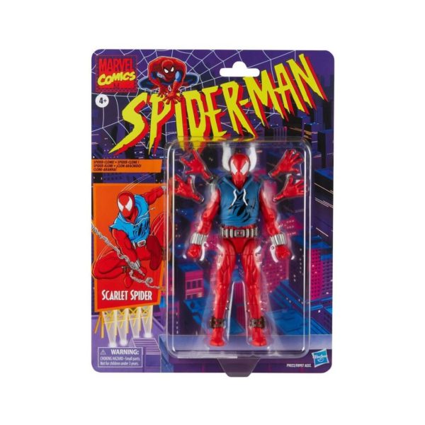 Figura hasbro marvel comics spider - man scarlet spider