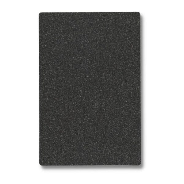Lamina trasera de personalizacion glitter qcharx pack 5 unidades negro