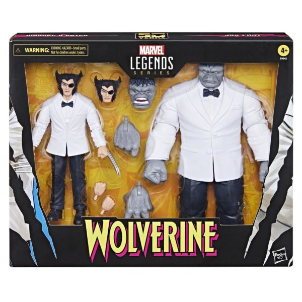 *Set figuras hasbro marvel legends series wolverine path & hulk