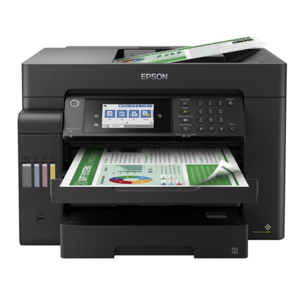 Multifuncion epson inyeccion color ecotank et - 16600 fax -  a3+ -  25ppm -  usb -  red -  wifi -  wifi direct -  duplex todas las funciones -  lcd -  bandeja 250 hojas x2 -  adf 50 hojas