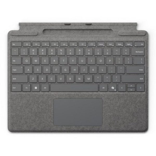 Teclado microsoft surface pro type cover + pen platino