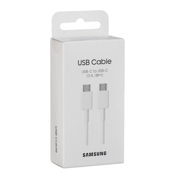 Cable samsung original ep - dx310jwegeu usb tipo c -  usb tipo c blanco 1.8m