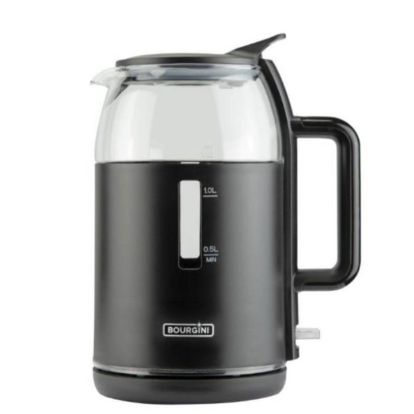 *Hervidor bourgini 2000w 1.5l cristal y plastico