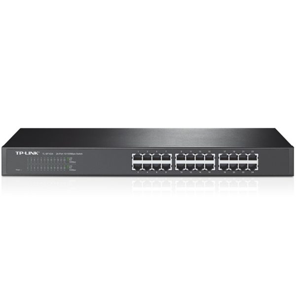 Switch 24 puertos 10 - 100 19 pulgadas tp link