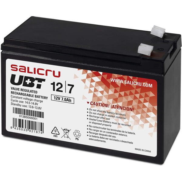 *Bateria agm salicru compatible para sais 7ah 12v