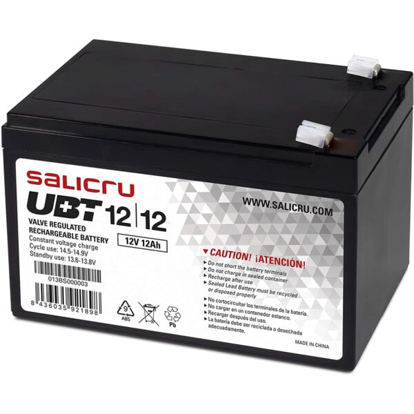 *Bateria agm salicru compatible para sais 12ah 12v