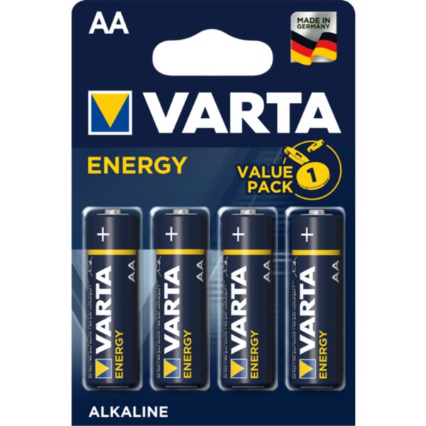 *Blister pilas varta alcalinas energy lr6 aa -  4 pilas