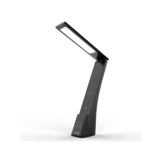 LÁMPARA LED+BASE QI CARGA COOL COMPACT NEGRO