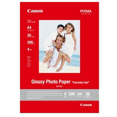 *Papel canon fotografico gp - 501 con brillo a4 20 hojas