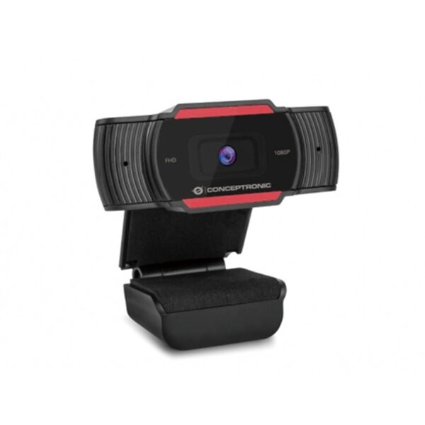 *Webcam fhd conceptronic amdis04r - 1080p -  usb - 30 fps - angulo vision 65º - foco fijo - microfono integrado
