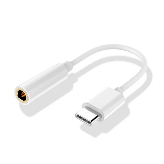 ADAPTADOR COOL TIPO C A JACK DIGITAL BLANCO