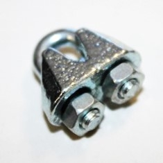 *Sujeta cables recto galvanizado din - 741 3 mm.