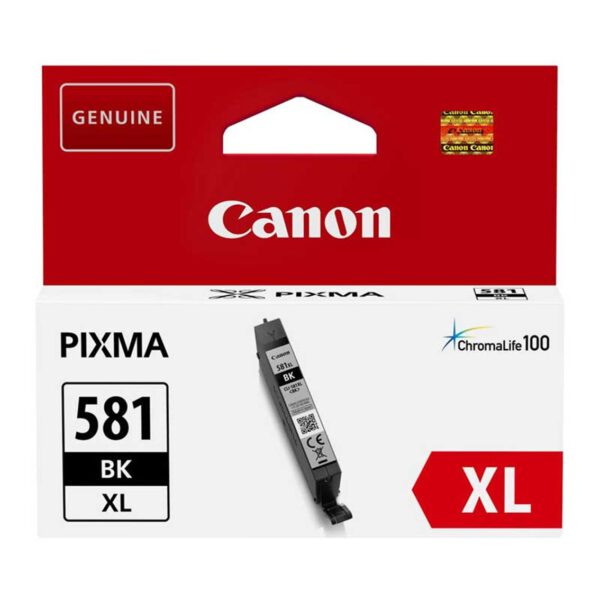 *Cartucho tinta canon cli 581 bk xl negro pixma tr7550 - tr8550 - ts6150 - ts6151 - ts8150 - ts8151 - ts8152 - ts9150 - ts9155