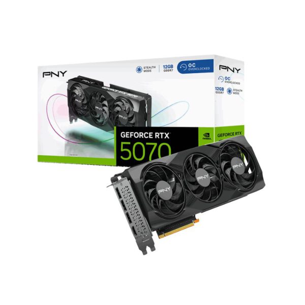 TARJETA GRÁFICA PNY RTX 5070 12GB OVERCLOCKED