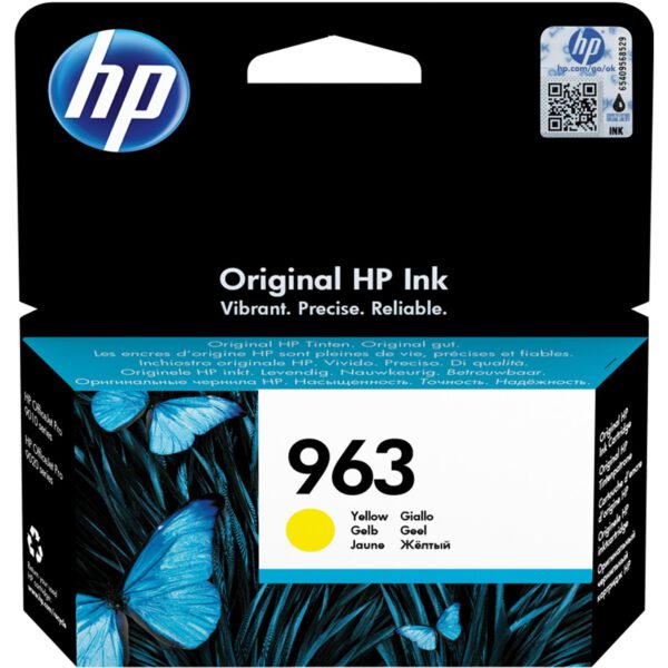 *Cartucho tinta hp 963 3ja25ae amarillo 10.74ml 700 paginas