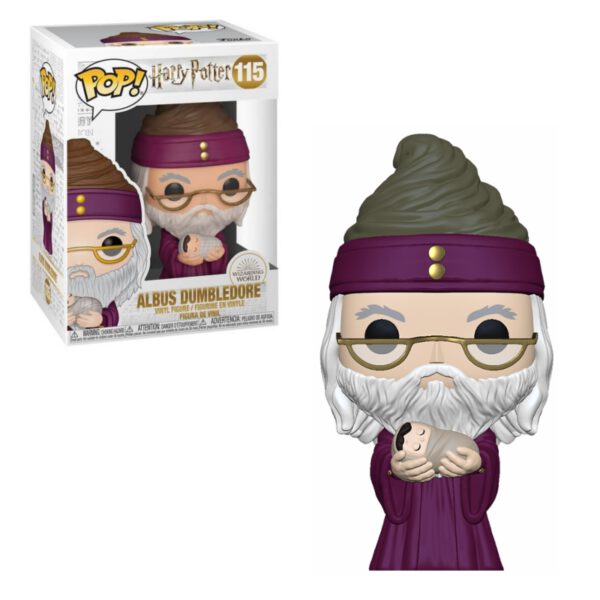 *Funko pop harry potter dumbledore con harry potter de bebe