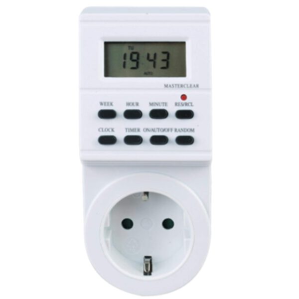 *Programador silver electronic digital -  semanal -  3600w -  250v -  16a -  50hz -  ip 20 -  ajustable multifuncion