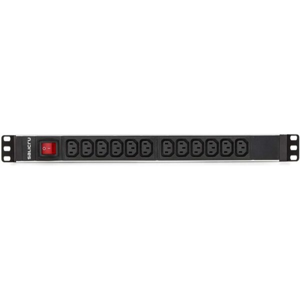 *Regleta salicru para rack 19 pulgadas sps pdu 12 tomas iec interruptor