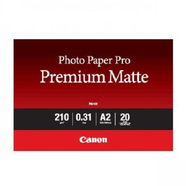 *Papel fotografico canon 8657b017 pro premium pm - 101 tinta impresion -  a2 -  420x594mm -  20 hojas