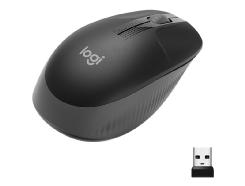 *Mouse raton logitech m190 full size optico wireless inalambrico gris marengo