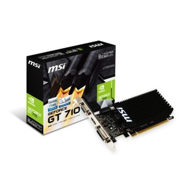 *Tarjeta grafica msi gt 710 2gd3h lp 2gb gddr3 - hdmi - dvi - d - vga