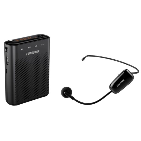 *Amplificador portatil fonestar alta - voz - 30 - microfono inalambrico uhf - 30 w - usb - micro sd - mp3 - grabador -  reproductor - para profesores
