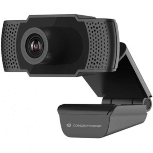 *Webcam fhd conceptronic amdis01b - 1080p - usb - 30 fps - angulo vision 90º - foco manual - microfono integrado