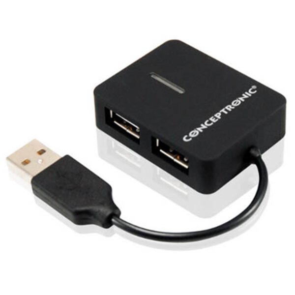 *Hub externo conceptronic usb 2.0 4 puertos compacto